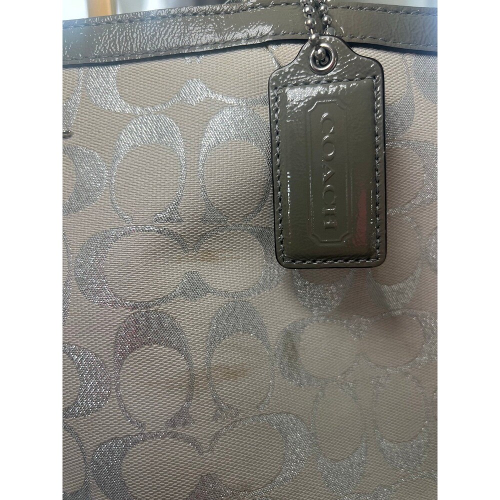 Coach Gallery Lurex East/West Tote - Picture 4 of 7